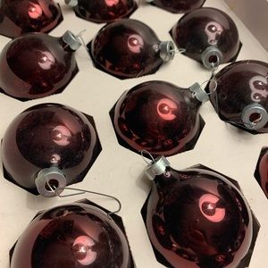 Vintage Pyramid Glass Ornaments • Made in USA